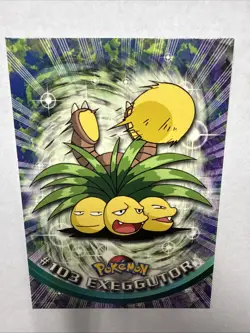 Topps Pokemon Exeggutor #103 TV Animation Edition Non Holo Blue Logo 2000 NM - Image 1