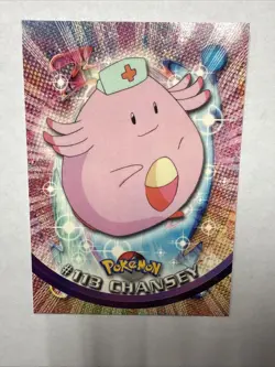Pokemon Card - Chansey #113 - Topps Series 2 - Blue Logo - Image 1