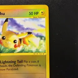 Pokemon Pikachu 124/165 Expedition Base Set Reverse Holo 50 HP English 2002 LP+ - Image 3