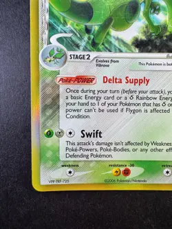 2006 Pokemon Flygon EX Holon Phantoms Reverse Holo 7/110 - Image 4