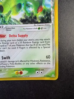 2006 Pokemon Flygon EX Holon Phantoms Reverse Holo 7/110 - Image 5
