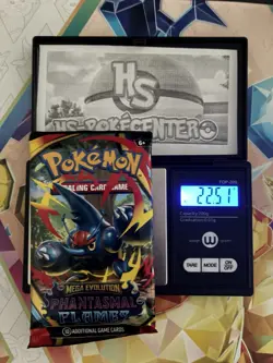 Very Heavy! 22.51g Pokemon TCG ME Phantasmal Flames Pack Sealed! - Image 1