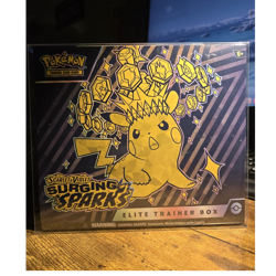 Pokemon Scarlet & Violet Surging Sparks Elite Trainer Box English Pikachu 2024 - Image 1