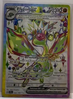 Pokemon Flygon ex 222/191 Sv08: Surging Sparks Holo Ultra Rare Full Art - Image 1