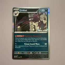 Crobat Pokemon Chaos Rising Prerelease Promo In Hand LP - Image 1