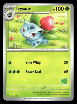 Ivysaur My First Battle Bulbasaur Deck Pokemon NM - Image 1