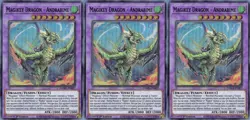 3x Magikey Dragon - Andrabime | DAMA-EN037 | SR | 1st Ed | NM | YuGiOh - Image 1