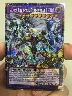 WAKE UP YOUR ELEMENTAL HERO RA05-EN142 1ST ED YUGIOH STARLIGHT RARE - Image 1
