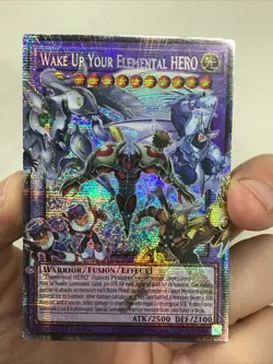 WAKE UP YOUR ELEMENTAL HERO RA05-EN142 1ST ED YUGIOH STARLIGHT RARE - Image 2
