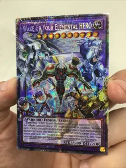 WAKE UP YOUR ELEMENTAL HERO RA05-EN142 1ST ED YUGIOH STARLIGHT RARE - Image 3