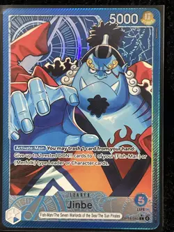 One Piece CCG TCG Jinbe OP14-040 Alt Art Leader English Nm/M - Image 1