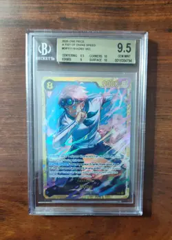 2025 One Piece English A Fist Of Divine Speed OP11-119 Koby Secret Rare BGS 9.5 - Image 2