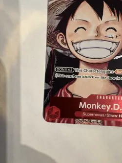 Monkey.D.Luffy (Alternate Art) P-001 One Piece Promotion Cards Foil NM - Image 4