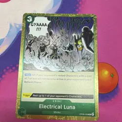 Bandai One Piece CCG Electrical Luna OP08-036 Two Legends Foil Rare Event EN - Image 1