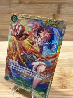 Monkey D. Luffy OP13-118 SEC Secret Rare English FOIL One Piece TCG Card - Image 3