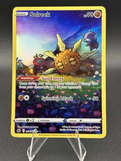 Solrock GG15/GG70 Crown Zenith Galarian Gallery Holo Rare Pokemon Card NM - Image 1