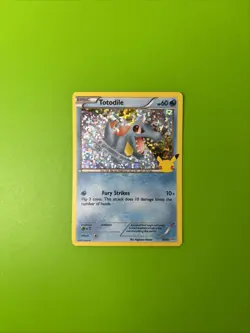 Totodile 18/25 McDonald’s Anniversary Holo Pokemon Card NM - Image 1