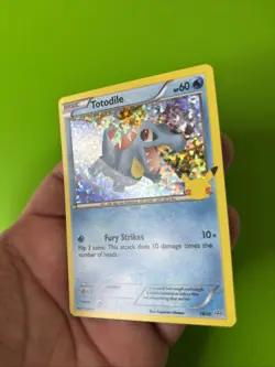 Totodile 18/25 McDonald’s Anniversary Holo Pokemon Card NM - Image 4