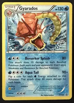2016 Gyarados XY109 Black Star Promo Pokemon Card Cosmo Holo Rare Shiny - VLP - Image 1