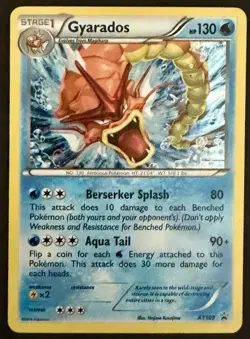 2016 Gyarados XY109 Black Star Promo Pokemon Card Cosmo Holo Rare Shiny - VLP - Image 2