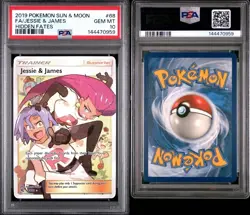 Pokemon TCG Jessie James Full Art Holo Card 68/68 Hidden Fates PSA 10 - Image 3