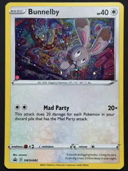 SWIRL Bunnelby Holo Promo SWSH: Sword & Shield Promo Cards SWSH082 NM - Image 1
