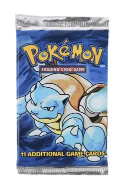 WOTC Pokemon Base Set 1 Unlimited Booster Pack UNWEIGHED UNSEARCHED Blastoise Ar - Image 1