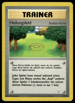 Pokemon Heilungsfeld Healing Field 61/64 German Neo Revelation 2000 LP - Image 1