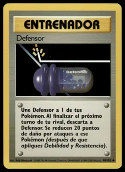 Pokemon Defensor Defender 80/102 Spanish Base Set 2000 NM - Image 1