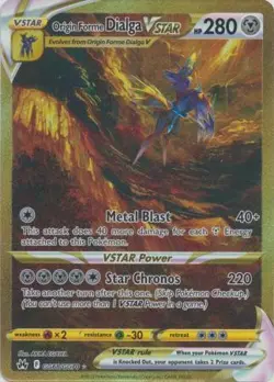 Pokemon Crown Zenith Galarian Gallery Origin Forme Dialga VSTAR GG68/GG70 NEAR M - Image 1