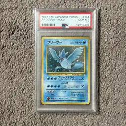 1997 POKEMON JAPANESE FOSSIL #144 ARTICUNO-HOLO PSA 10 - Image 1