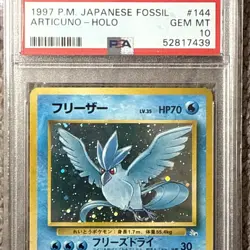 1997 POKEMON JAPANESE FOSSIL #144 ARTICUNO-HOLO PSA 10 - Image 3