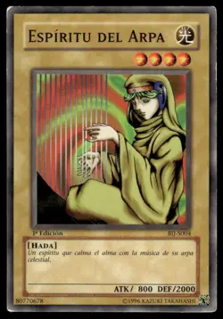 YuGiOh Spirit of the Harp Espiritu Del Arpa BIJ-S004 Spanish 1st Edition LP - Image 1