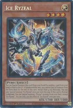 Yugioh 2025 Mega-Pack: Ice Ryzeal MP25-EN119 Prismatic Secret Rare NM - Image 1