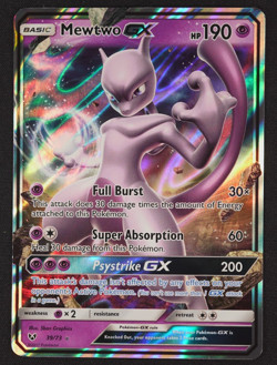 2017 Mewtwo GX 39/73 Sun & Moon Shining Legends Pokemon TCG Trading Card Game - Image 1