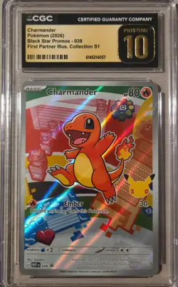2026 Pokemon Charmander First Partner Illustration Collection CGC Pristine 038 - Image 1