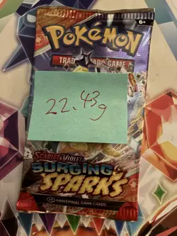 HEAVY! 22.43g Surging Sparks Pokemon TCG Booster Pack - Image 2