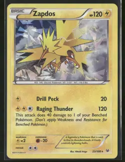 Zapdos - 23/108 (XY Roaring Skies) Holo - Pokemon TCG Deck Exclusives - Image 1