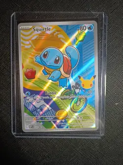 First Partner Illustration Squirtle Promo Full Art Holo 037 Pokemon TCG NM - Image 1
