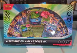 Pokemon TCG: Venusaur ex and Blastoise ex Premium Collection GameStop Exclusive - Image 1