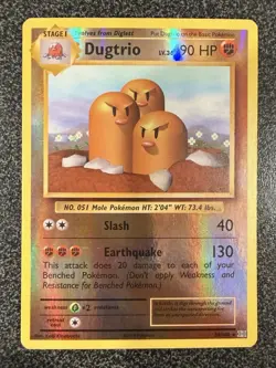 POKEMON DUGTRIO 56/108 REVERSE HOLO RARE XY EVOLUTIONS NEAR MINT - Image 1