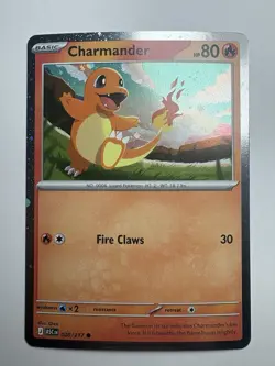 🔥 Pokemon Ascended Heroes Charmander 20/217 Cosmo Holo Promo 👀 - Image 1