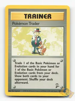 Pokemon TCG - Pokemon Trader 106/130 Lightly Played Rare Base Set 2 - Image 1