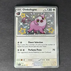Pokemon Oinkologne Scarlet & Violet Paldean Fates Shiny Rare #208 - Image 1