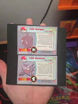 Pokemon Topps #93 Haunter & #94 Gengar - Image 2