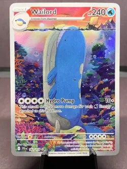 Pokemon TCG Wailord 162/159 Sv09: Journey Together Illustration Rare 2025 - Image 1