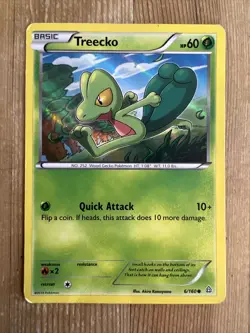 Treecko - 6/160 - Pokemon Primal Clash XY Rare Holo Card DMG - Image 1