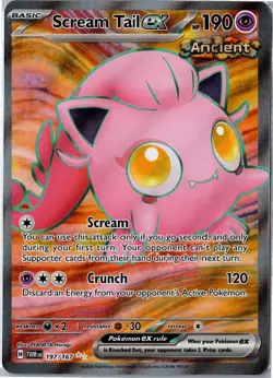 Pokemon Card - Scream Tail ex 197/167 Twilight Masquerade Ultra Rare Holo NM - Image 1