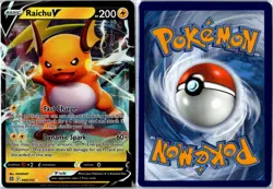 Pokemon Card - Raichu V 045/172 Brilliant Stars V Rare Holo Near Mint - Image 3