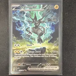 Pokemon Zekrom ex 166/086 SIR Holo Sv: Black Bolt English - MINT - - Image 3